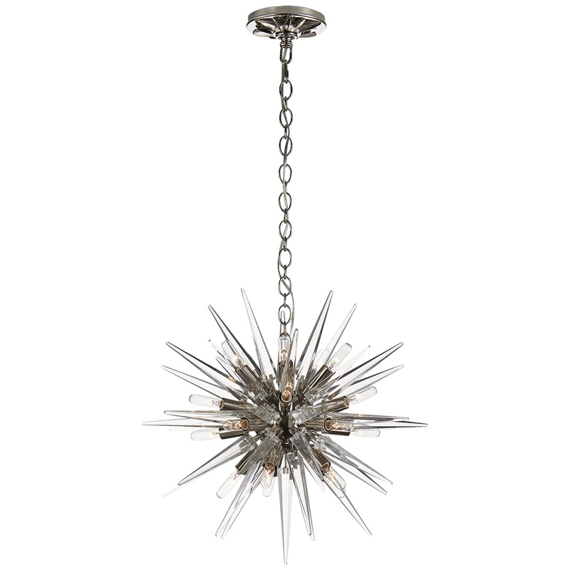 20 Light Chandelier from the Quincy Collection in Polished Nickel Finish by Visual Comfort Signature