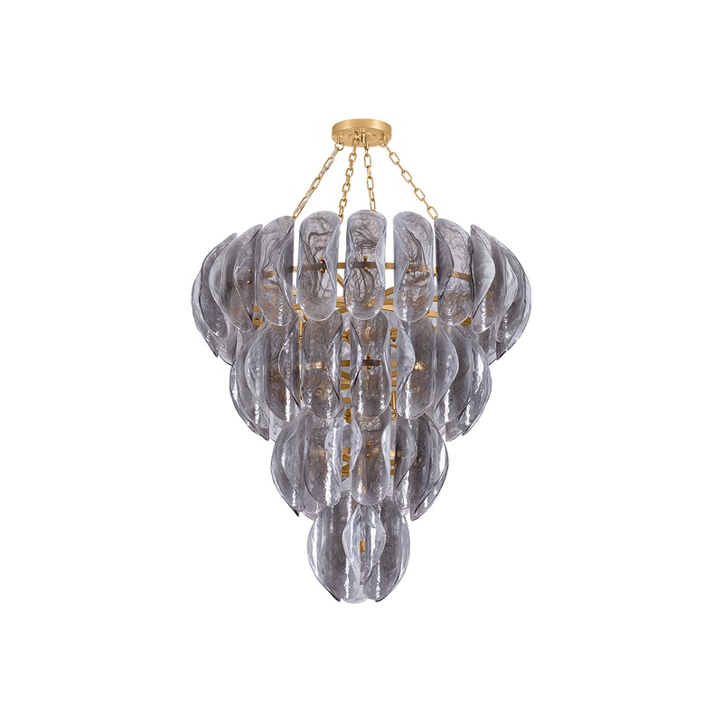 Anatase 18-Light Chandelier Vintage Gold Leaf