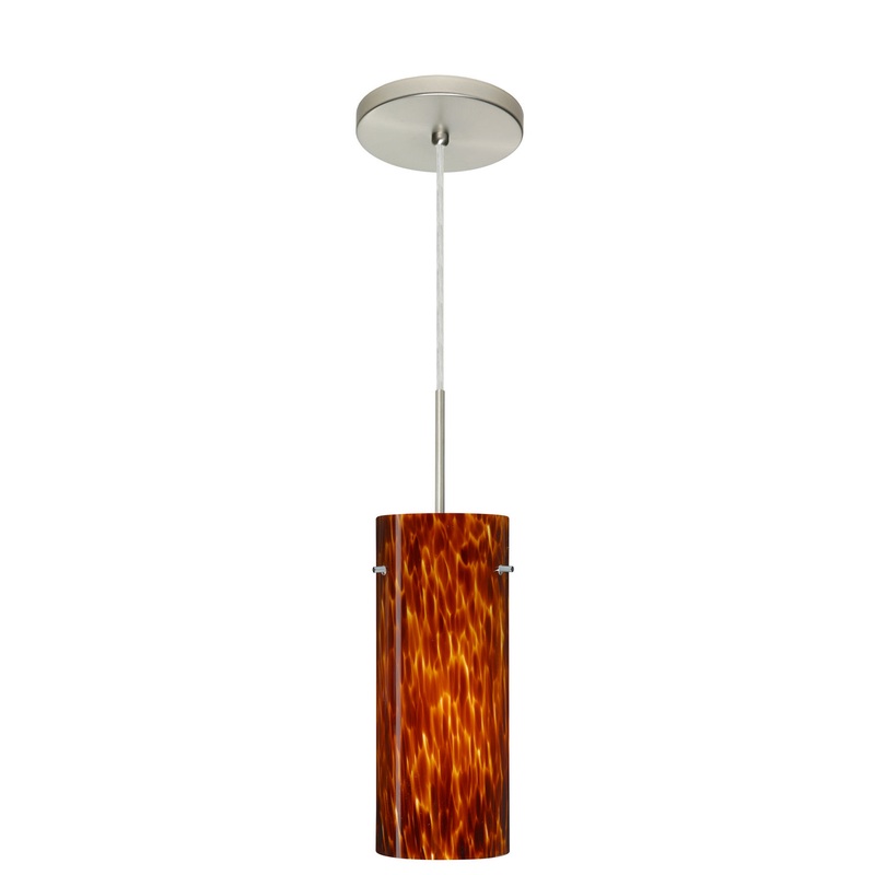 Besa 1JT-412318-LED-SN Stilo One Light Pendant Satin Nickel