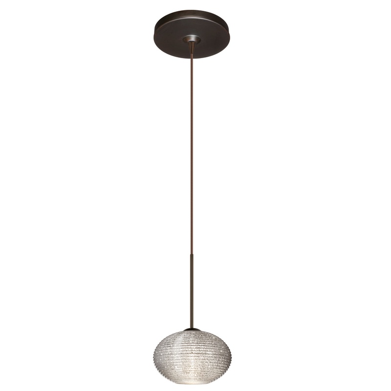 Besa 1XP-5612GL-BR Lasso One Light Pendant Bronze (Discontinued)