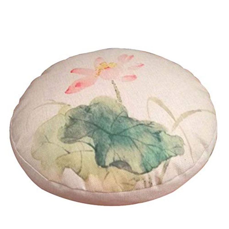 Black Temptation Cuscino Sedile Rotondo Giapponese, Cuscino futon Tatami, Pouf da Terra [Loto 02]