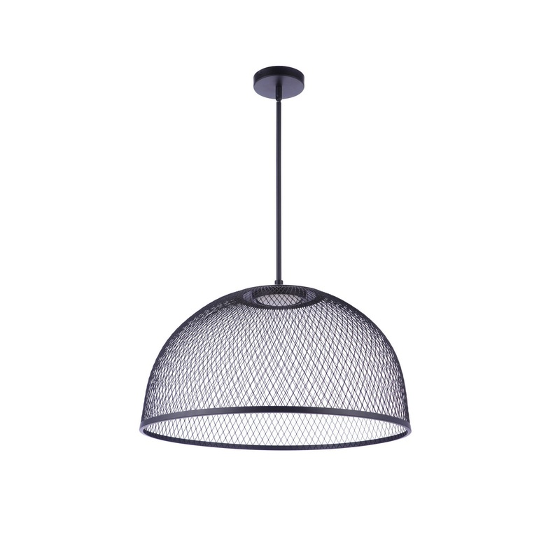 Craftmade P1005FB-LED Sculptural Statement Pendants LED Pendant Flat Black