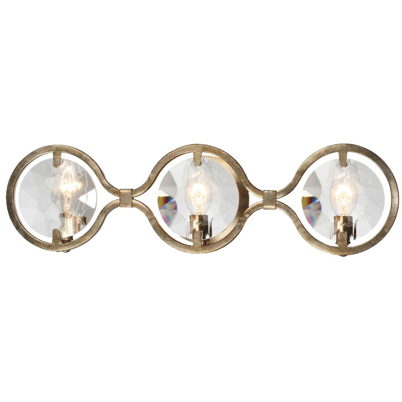 Crystorama QUI-7623-DT Quincy Three Light Bathroom Vanity Distressed Twilight