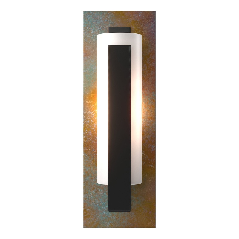 Forged Vertical Bar Sconce Black Copper