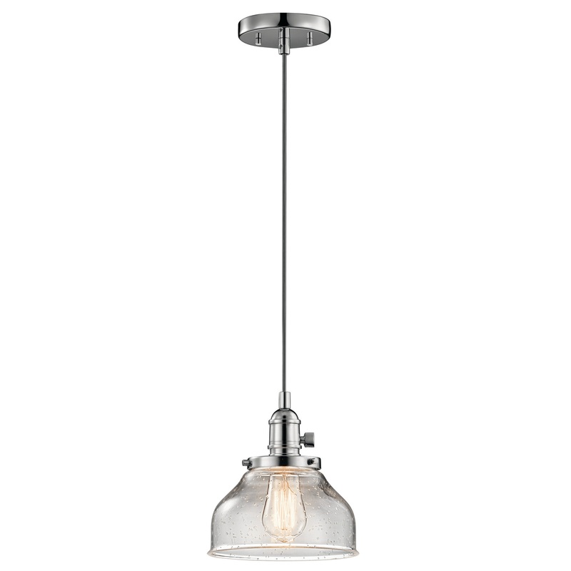 Kichler 43850CH One Light Mini Pendant, Chrome