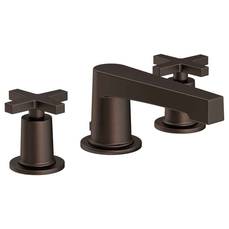 Lavatory Faucet Dorrance Widespread 8 to 20 Inch Spread 2 Cross ADA English Bronze 1.2 Gallons per Minute Brass Spout Height 2-5/16 Inch