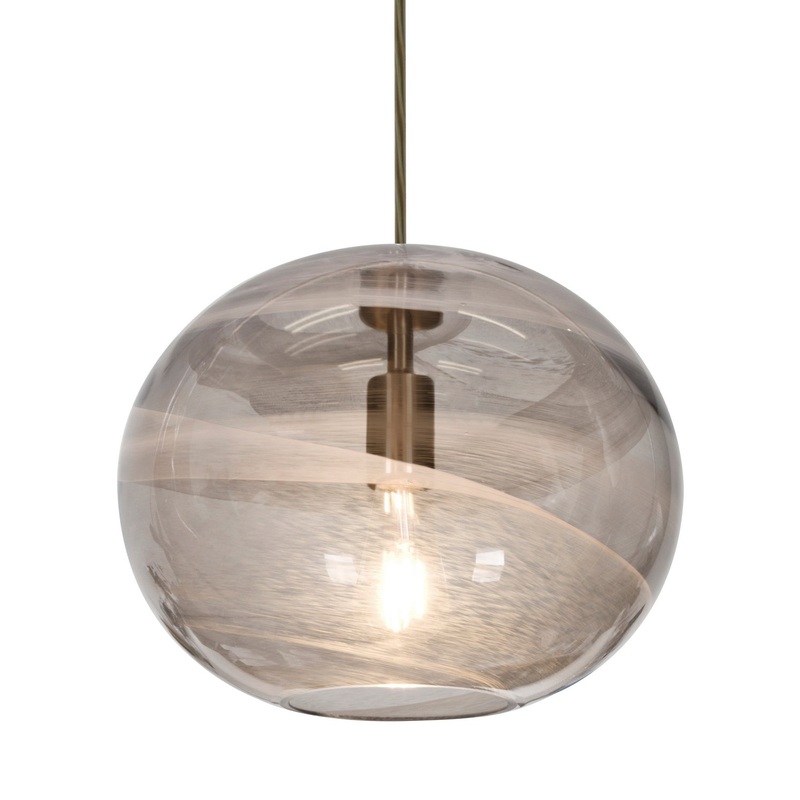 LED Pendant from the Geno Collection in Bronze Finish by Besa