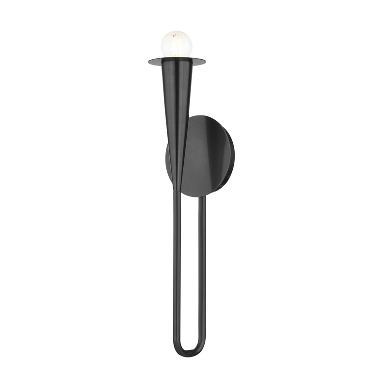One Light Wall Sconce from the Danna Collection in Old Bronze Finish by Mitzi