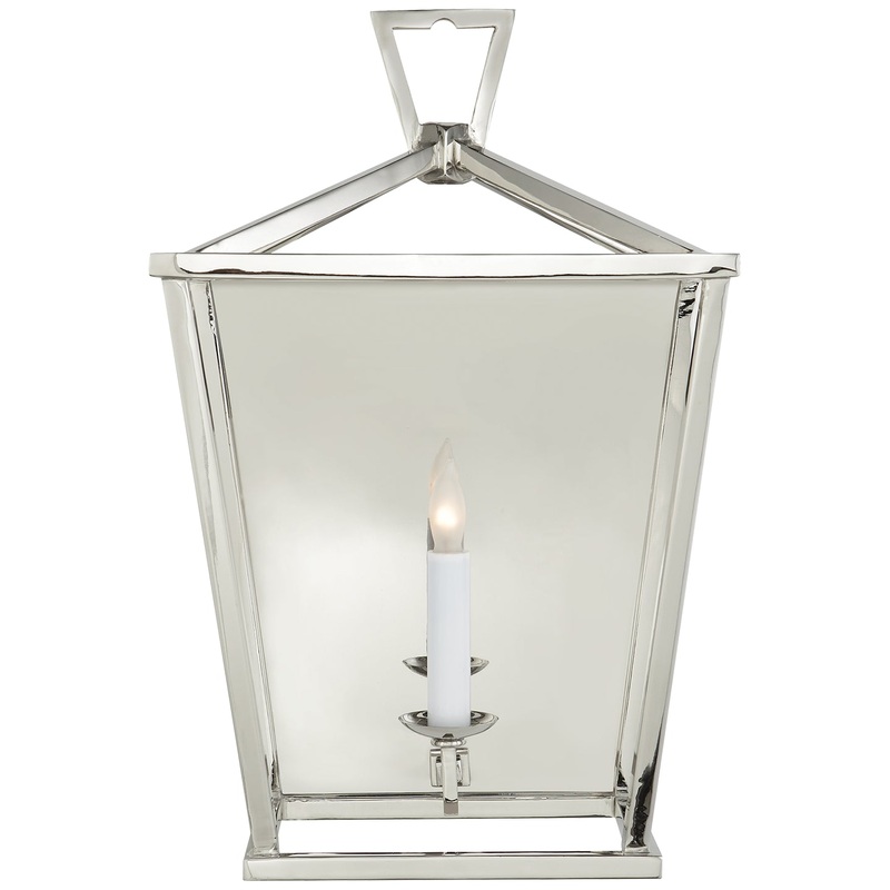 One Light Wall Sconce from the Darlana Collection in Polished Nickel Finish by Visual Comfort Signature