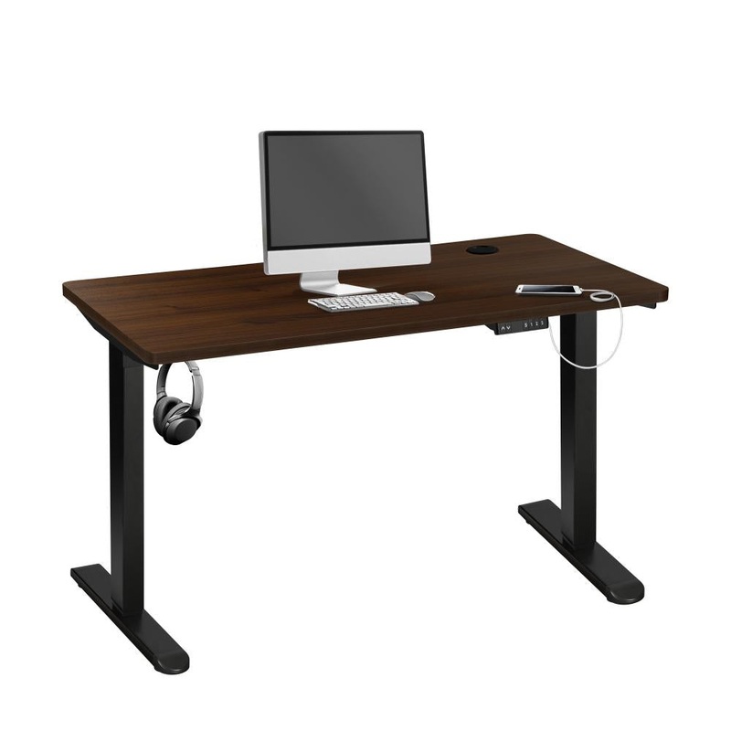 Standing Desk Single Motor 150cm Black&Walnut