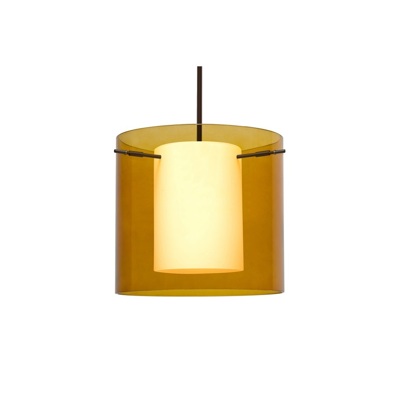 Besa 1TT-G18407-BR Pahu One Light Pendant Bronze