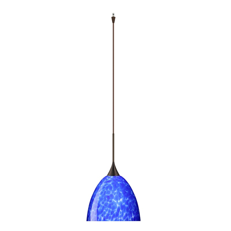 Besa XP-757086-BR Sasha One Light Pendant Bronze (Discontinued)