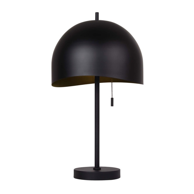 Canarm ITL1122A21BK Henlee One Light Table Lamp Matte Black