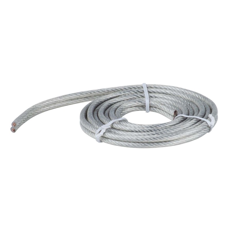 Flexible Feed Cable from the Clear x Collection in Clear Finish by Besa