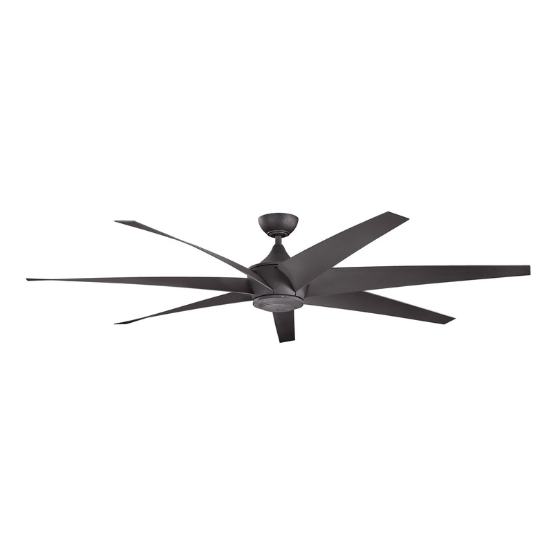 Kichler 310115DBK 80″ Ceiling Fan, Distressed Black