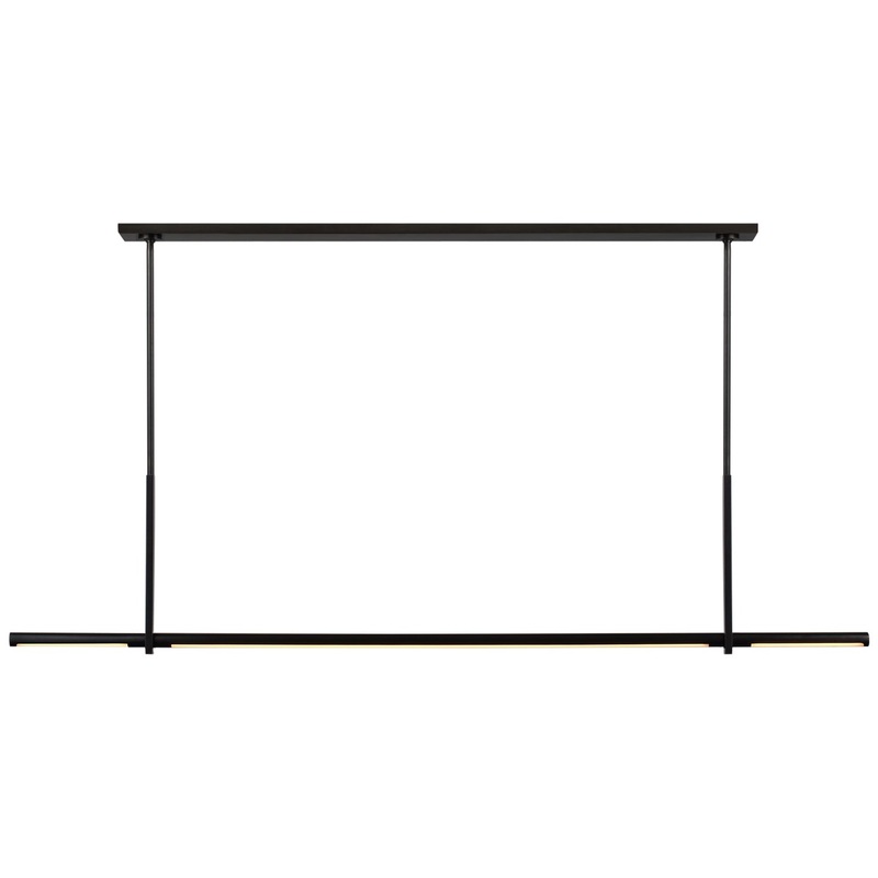 LED Linear Pendant from the Axis Collection in Bronze Finish by Visual Comfort Signature