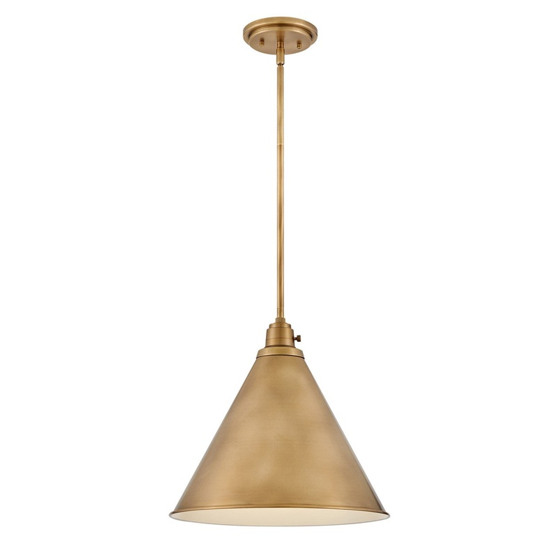 LED Pendant from the Arti Collection in Heritage Brass Finish by Hinkley
