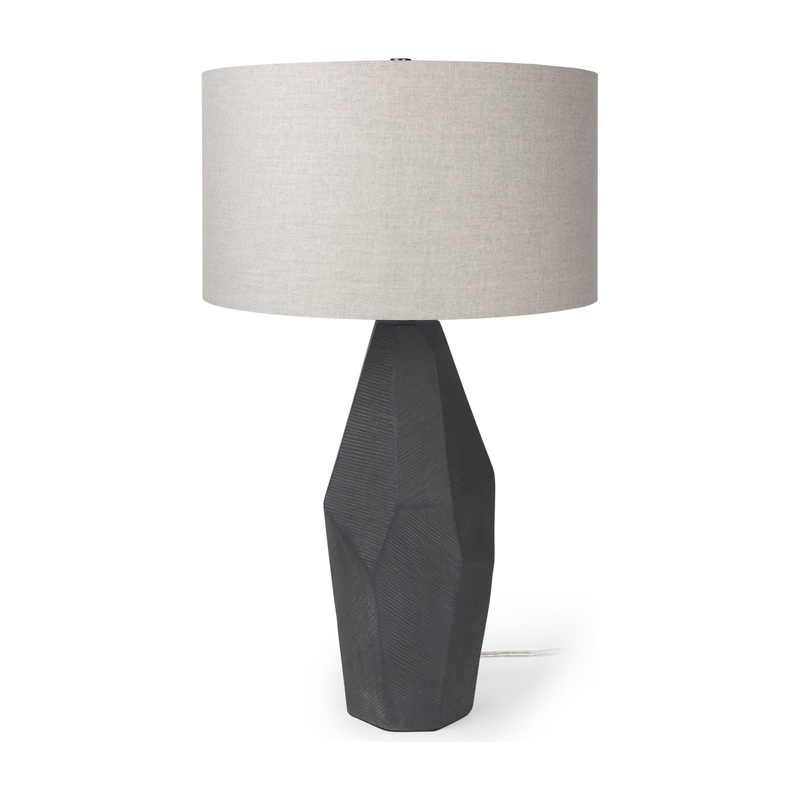 Piven Table Lamp Black Ceramic
