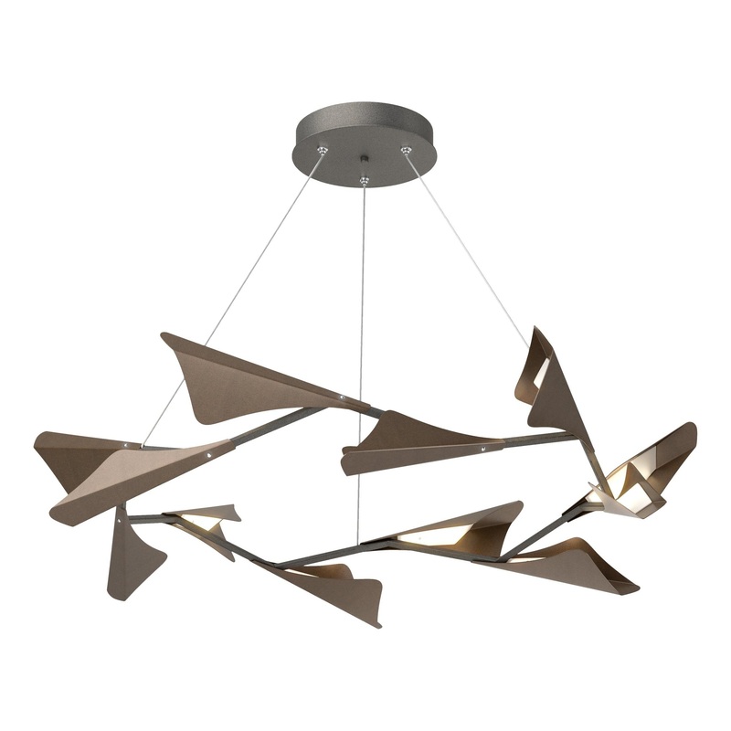 Plume 12-Light LED Pendant Natural Iron Bronze