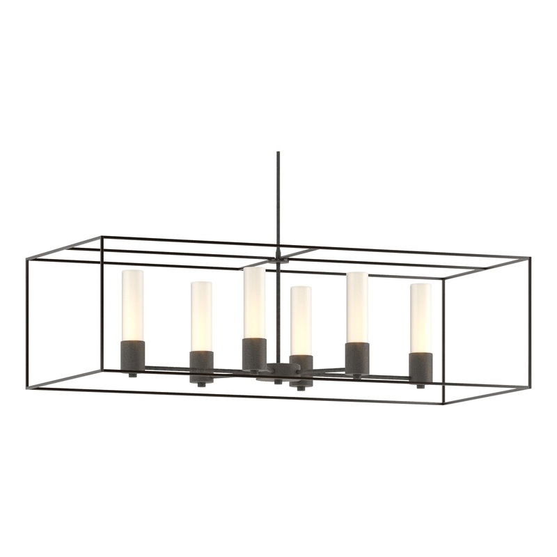Portico Pendant Natural Iron Oil Rubbed Bronze Opal Glass (GG)