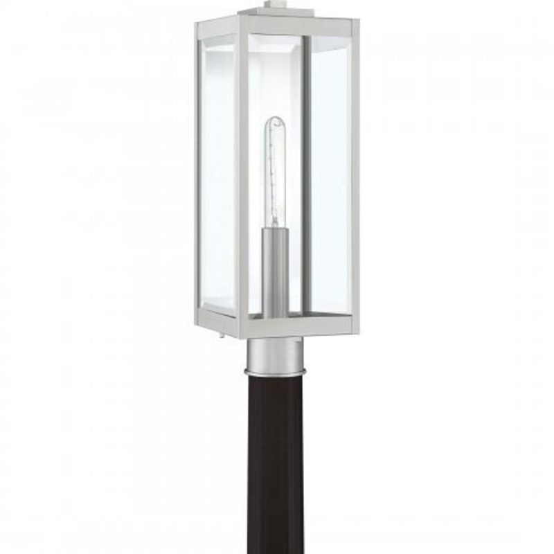 Quoizel WVR9007SS Westover Outdoor post 1 light stainless steel Outdoor Lantern