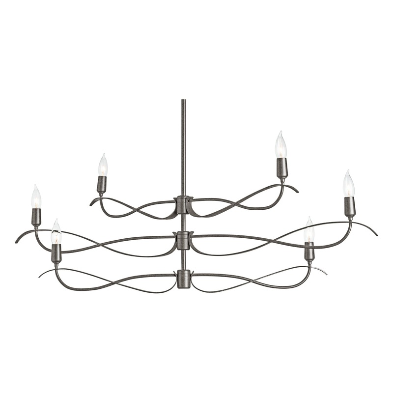 Willow 6-Light Small Chandelier Natural Iron
