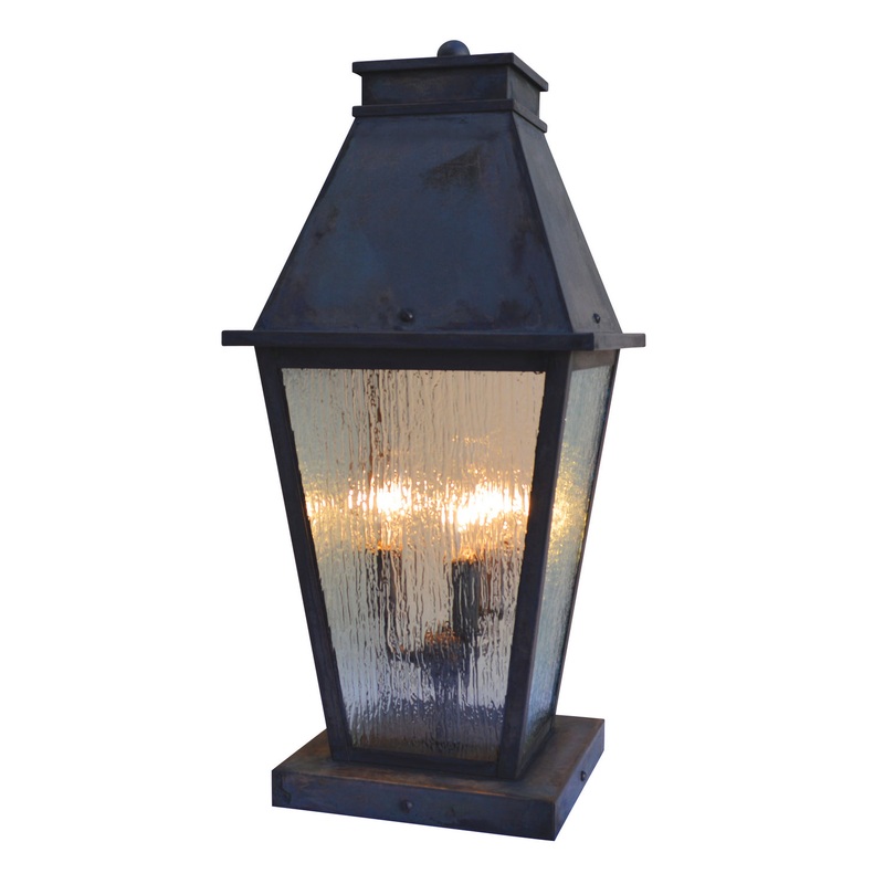 Arroyo CRC-10RM-MB Croydon Three Light Column Mount Mission Brown