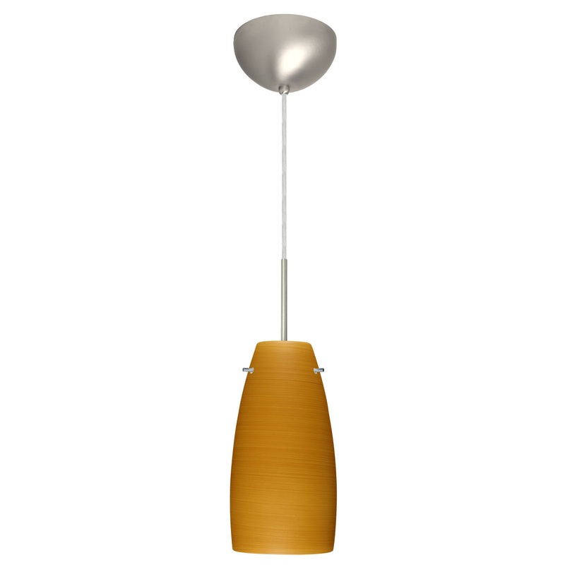 Besa 1JC-1512OK-SN Tao One Light Pendant Satin Nickel