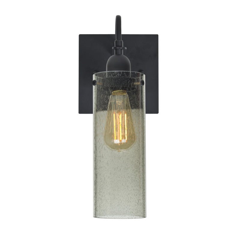 Besa 1WG-JUNI10MS-EDIL-BK Juni One Light Wall Sconce Black