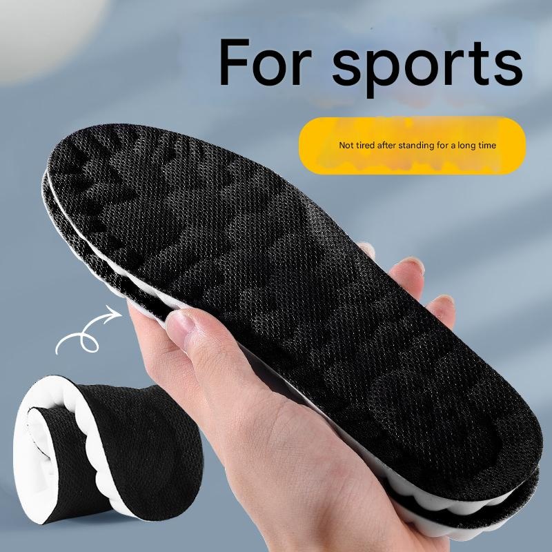 Black 5 pcs 4D Cloud Technology Shoe Inserts – High Rebound, Super Soft, Breathable, Athletic Support (size : 41-42/265mm)