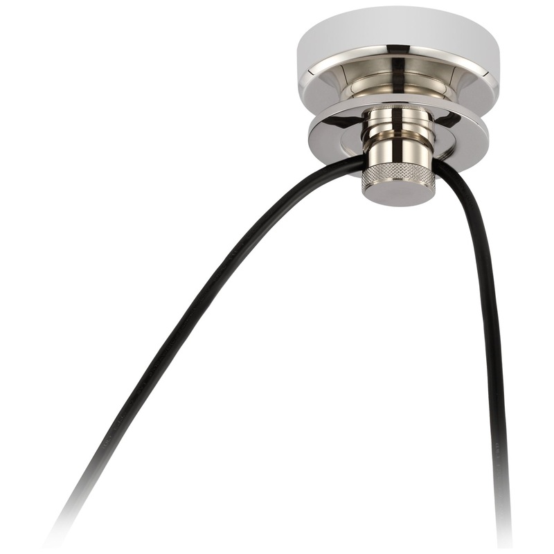 Cord Mount from the Junio Collection in Polished Nickel Finish by Visual Comfort Signature