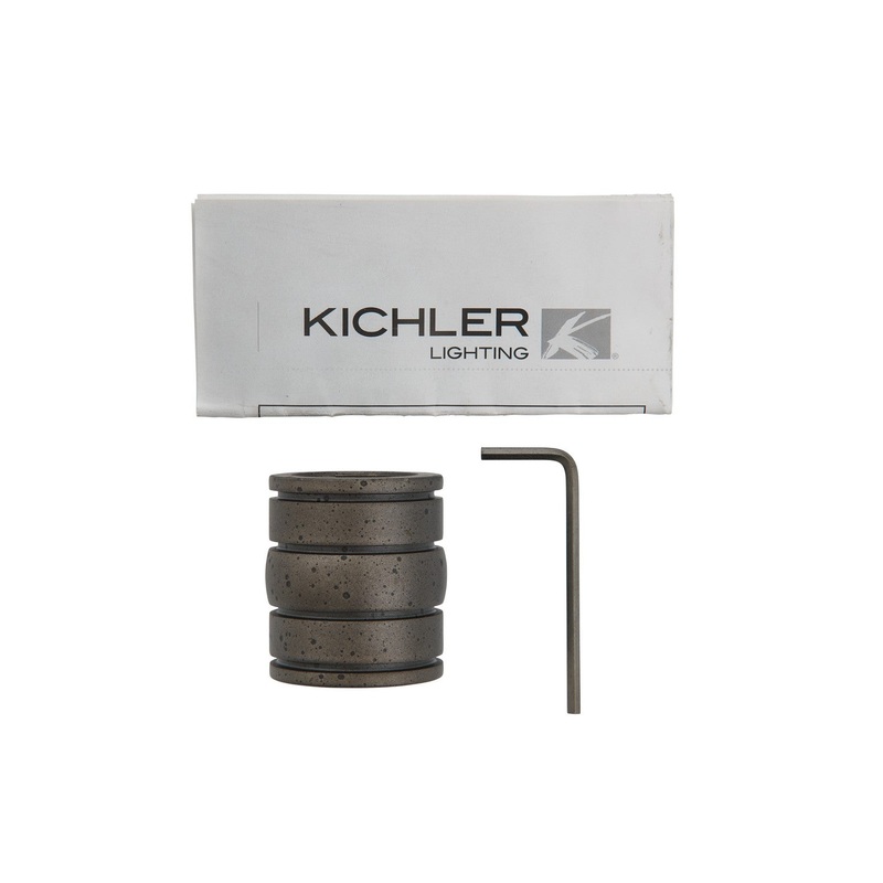 Kichler 337007AVI Decorative Coupler, Anvil Iron