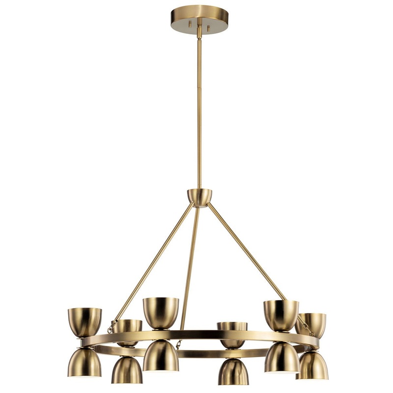 Kichler 52418BNBLED LED Chandelier, Brushed Natural Brass