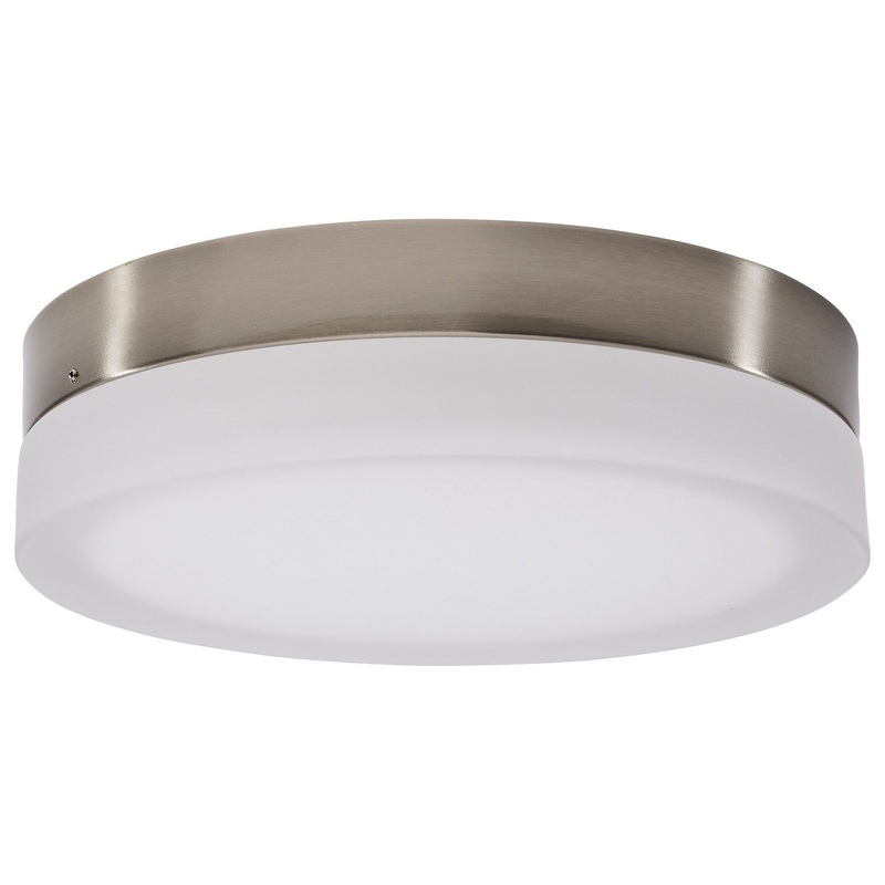 LED Flush Mount from the Pi Collection in Brushed Nickel Finish by Nuvo Lighting