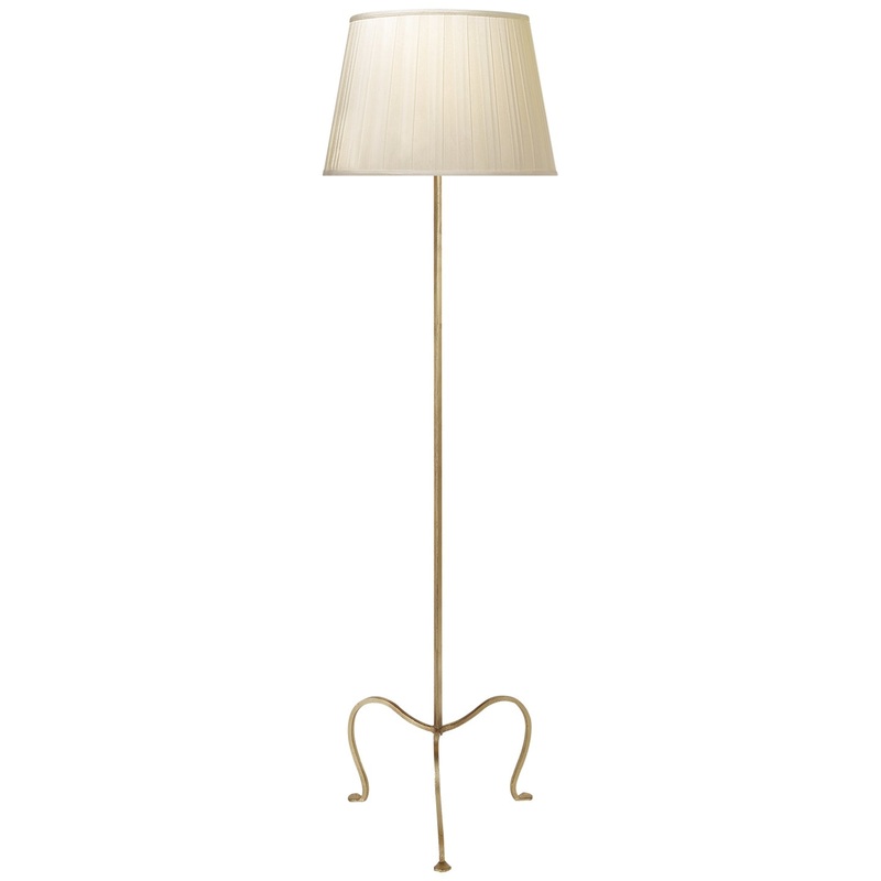 One Light Floor Lamp from the Albert Collection in Gilded Iron Finish by Visual Comfort Signature