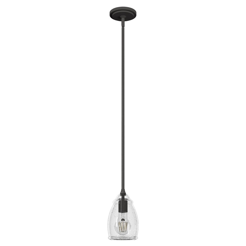 One Light Mini Pendant from the Dunshire Collection in Noble Bronze Finish by Hunter
