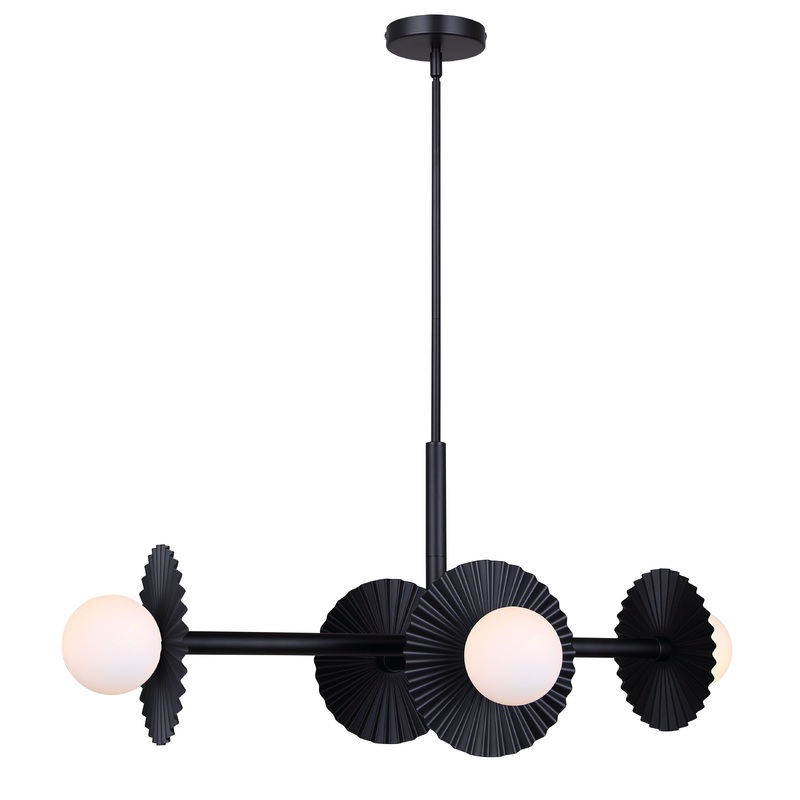Payton 4-Light Chandelier Black