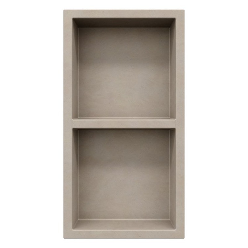Shower Niche AERIE Rectangle Recessed Limestone 13-1/2 x 4 x 25-1/2 Inch Swanstone