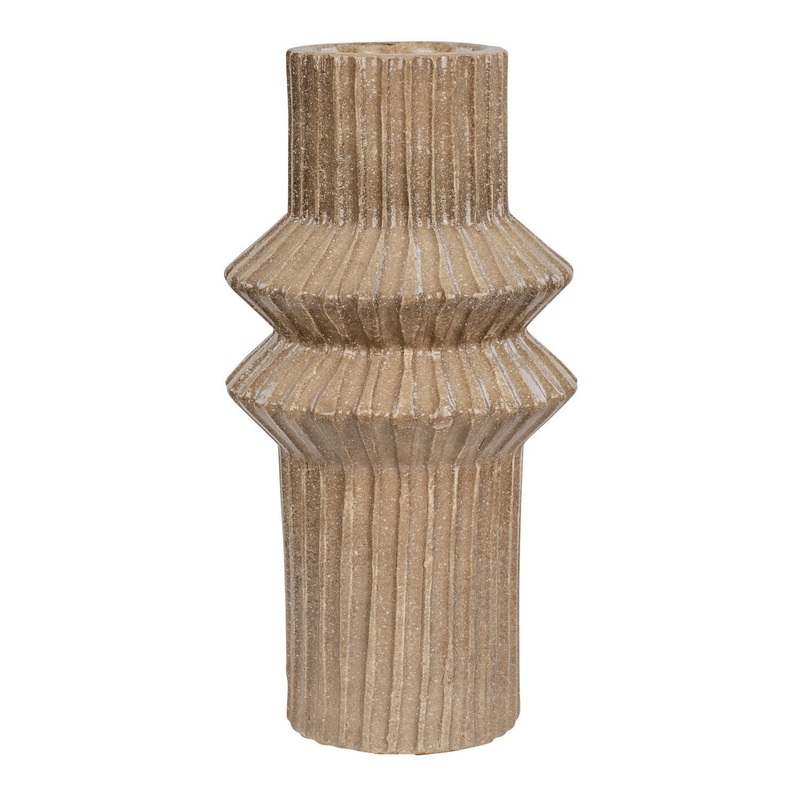 Vase from the Primea Collection in Brown Mud Finish by Varaluz