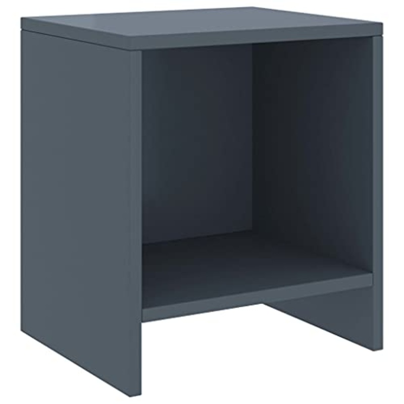 vidaXL Comodino Grigio Chiaro 35x30x40 cm in Legno Massello di Pino