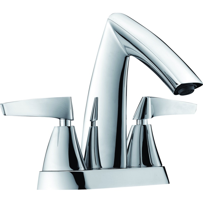 ALFI brand AB1003-PC Polished Chrome Two-Handle 4” Centerset Bathroom Faucet