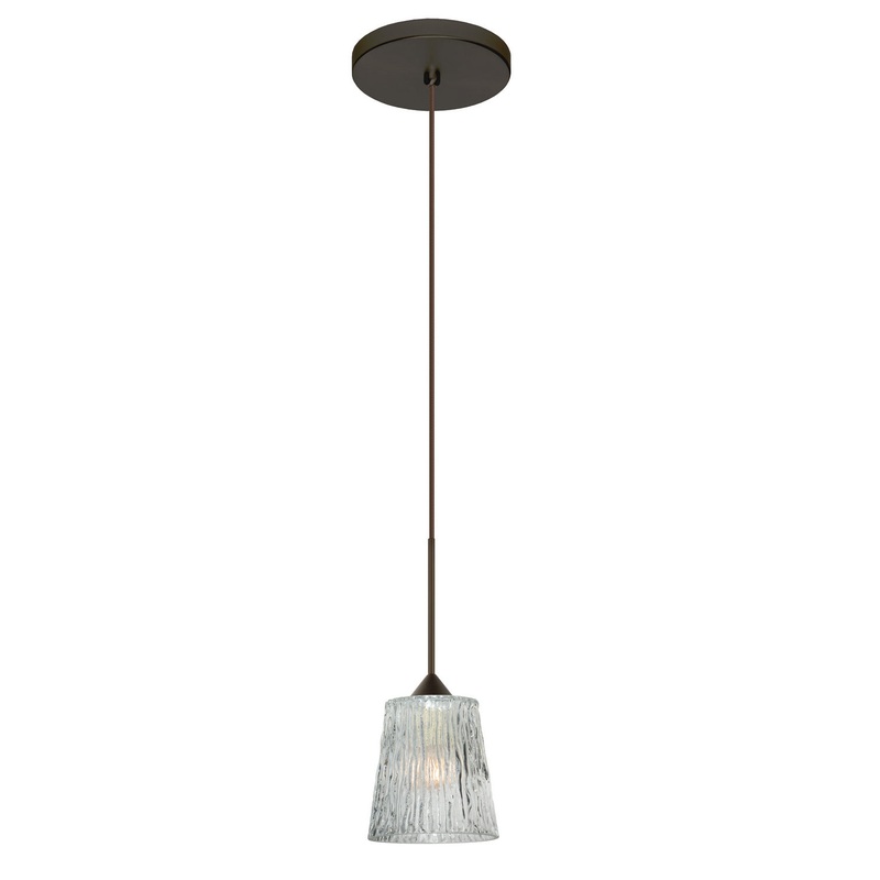 Besa 1XT-512500-LED-BR Nico One Light Pendant Bronze