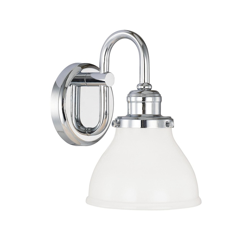 Capital Lighting 8301CH-128 Baxter 1 Light Sconce Chrome