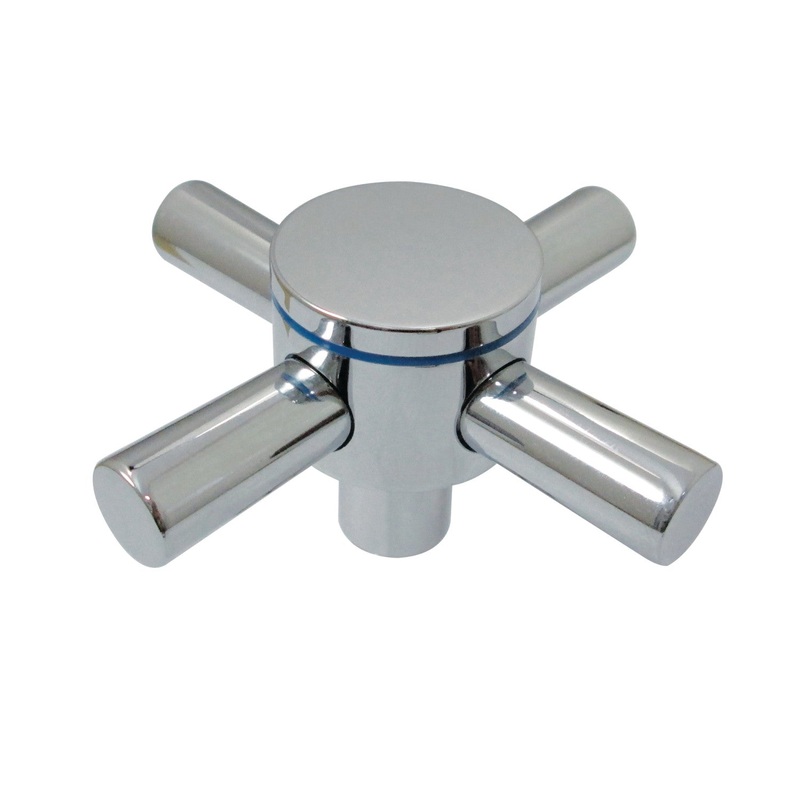 Concord KSH414C Cold Metal Cross Handle, Polished Chrome