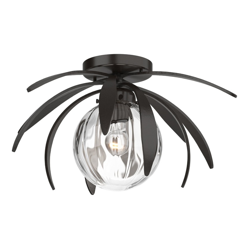 Dahlia Semi-Flush Oil Rubbed Bronze Water Glass (LL)