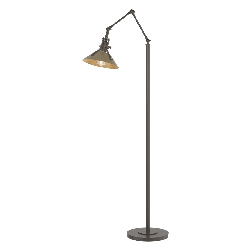 Henry Floor Lamp Dark Smoke Soft Gold