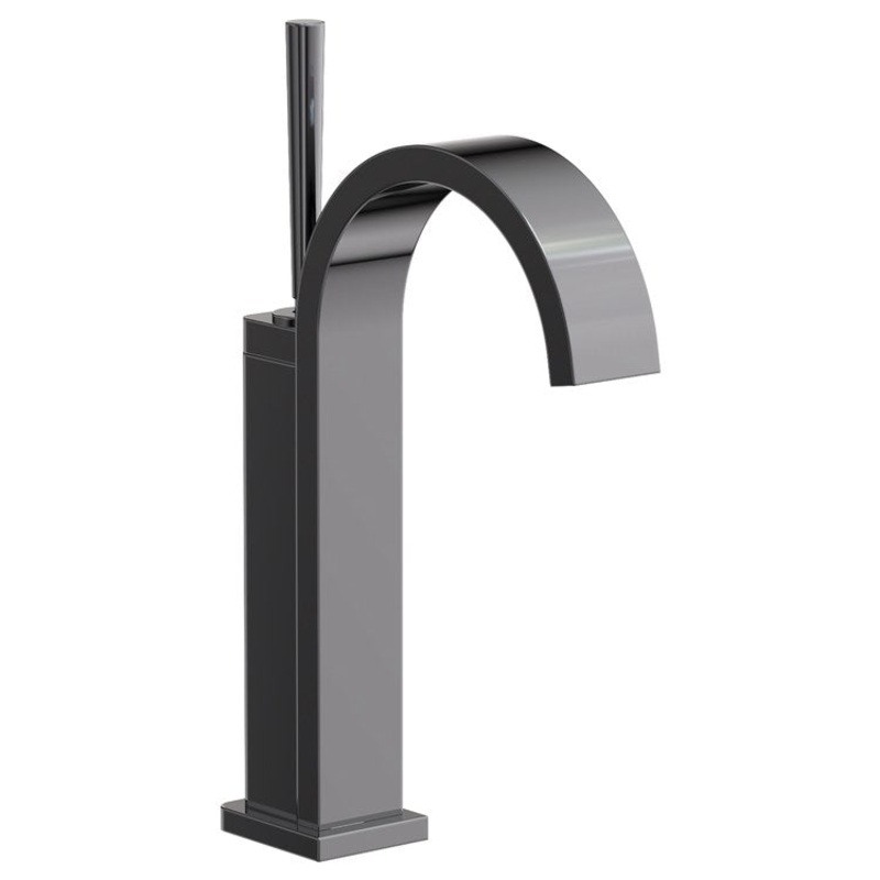 Lavatory Faucet Secant 1 Lever ADA Midnight Chrome 1.2 Gallons per Minute Brass Spout Height 7-2/5 Inch