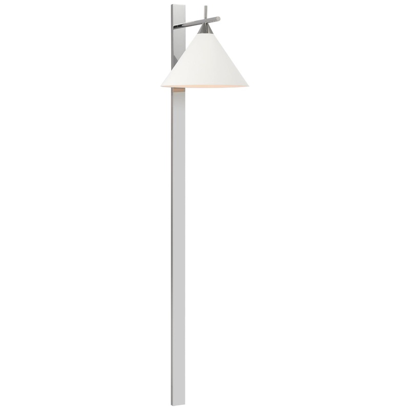 LED Wall Sconce from the Cleo Collection in Polished Nickel Finish by Visual Comfort Signature