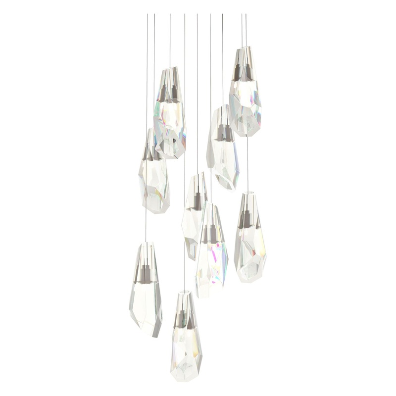 Luma 9-Light Large Crystal Pendant Bronze