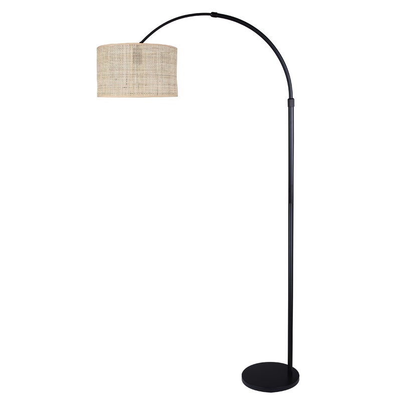 Merritt 1-Light Floor Lamp Matte Black